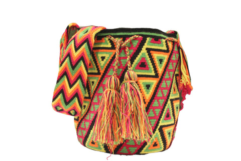 Black Highlighter Wayuu Bag