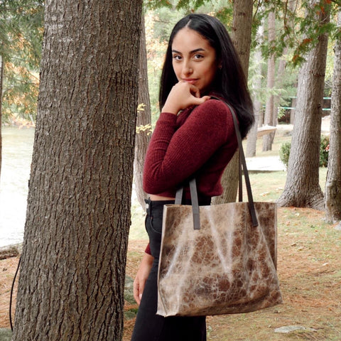 Classic Distressed Brown Tote