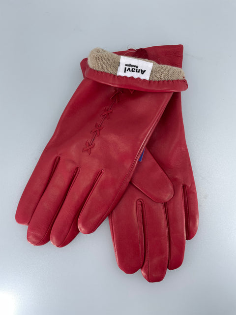 Red Bow-Tie Gloves