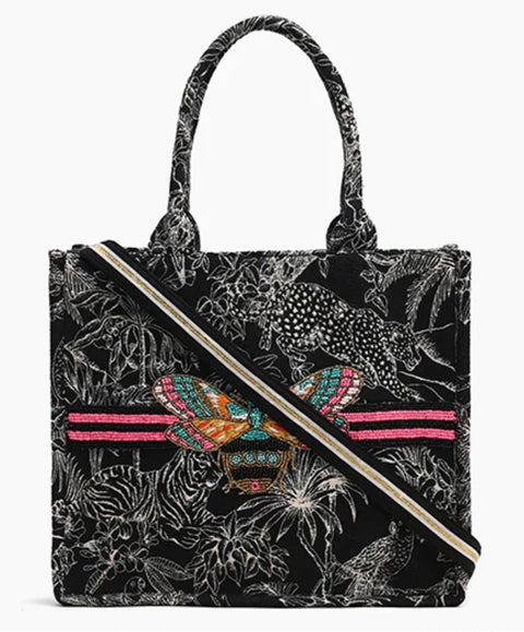 Butterfly Forbidden Tote-Black