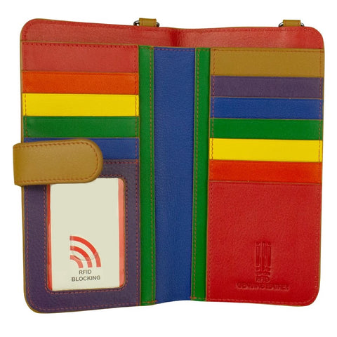 Phone Wallet Crossbody - Rainbow Multi
