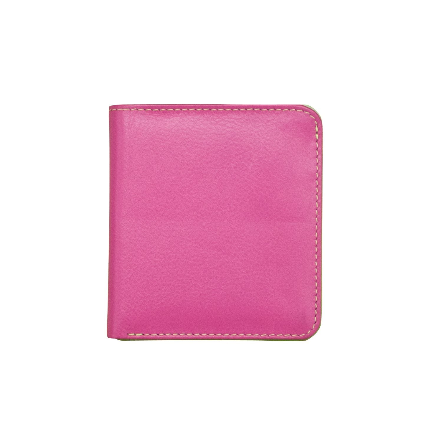 Bi-fold Mini Wallet Two Tone - Pink/Turquoise