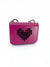 Spiked Heart Mini - Fuchisa Pink with Black Heart