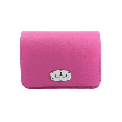 Candy Pink Crossbody- Yellow Gusset